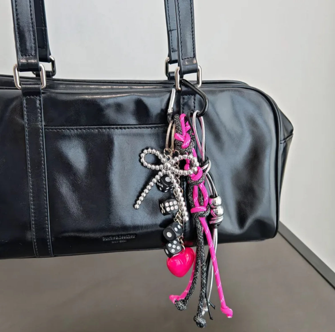 Pink Bag Charm