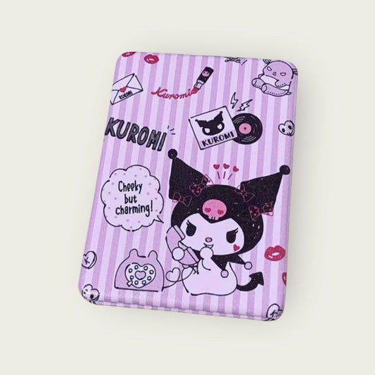 KUROMI STRIPED POCKET MIRROR