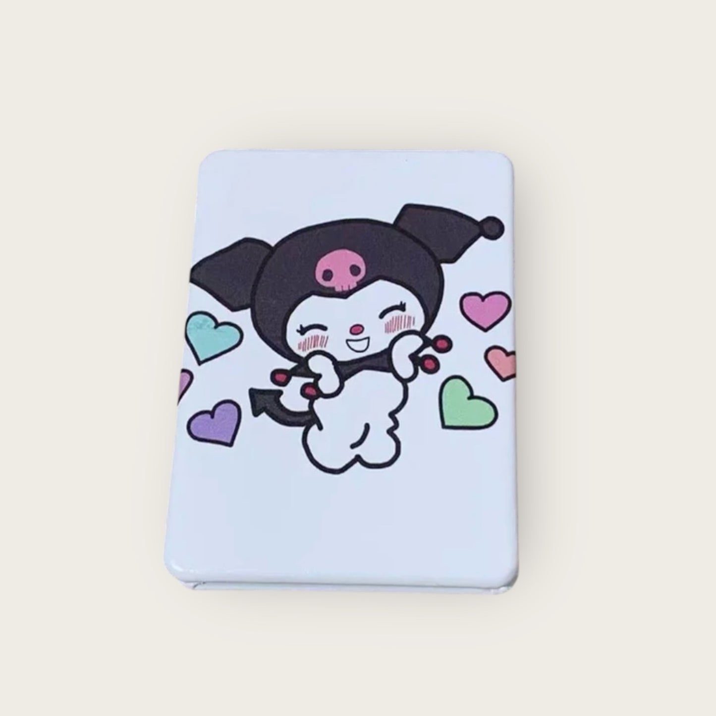 KUROMI WHITE POCKET MIRROR